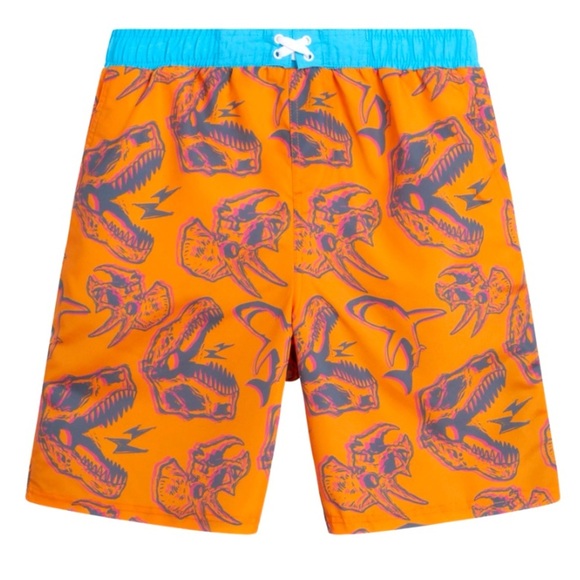 NEW KIDS SWIM- Dinosaur and Shark Swim Trunks - Picture 1 of 5